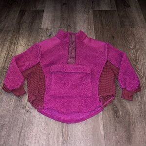 BDG Oversized Pullover Sherpa Sweater Size XS